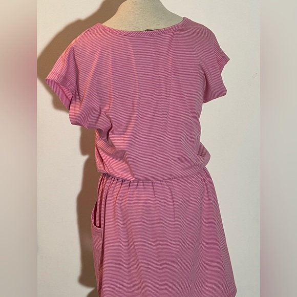 North Face | Pink and White Pinstripe Jersey Dress - Size Small - Picture 8 of 12